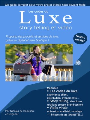 cover image of Les codes du luxe, story telling et vidéo